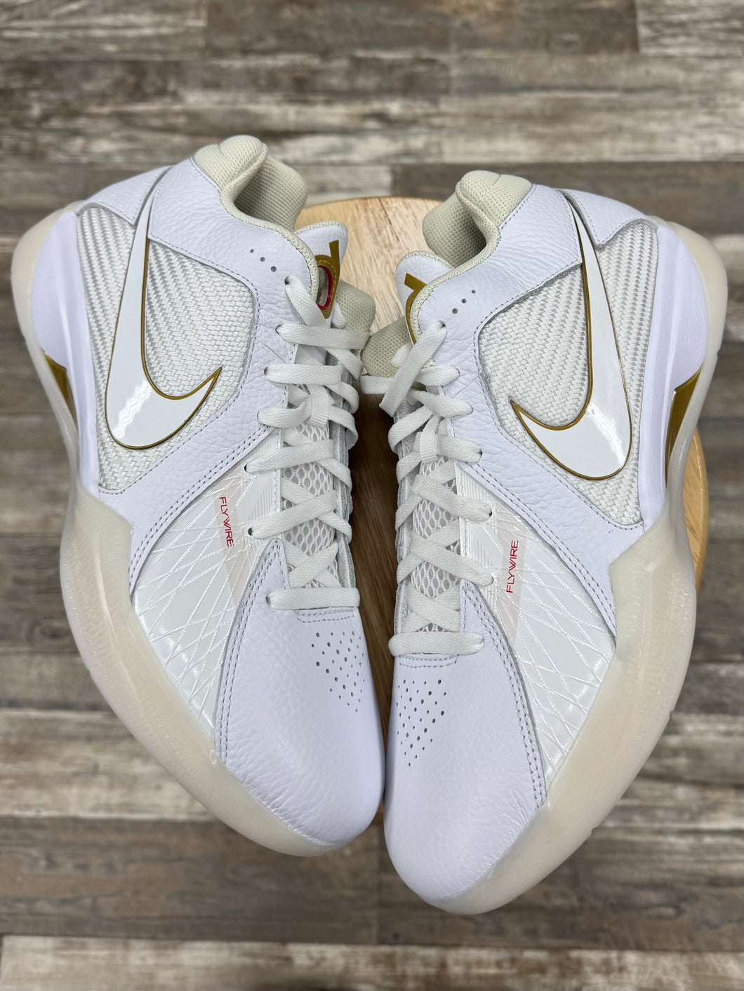 (DS) Nike KD3 White Metallic Gold (12)