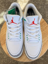 Load image into Gallery viewer, Jordan 3 Lucky Green (9.5M/11W)
